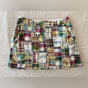 Jcrew plaid mini skirt
